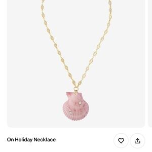 Brinker + Eliza Pink Shell Necklace